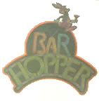 bar hopper rabbit vintage t-shirt iron-on